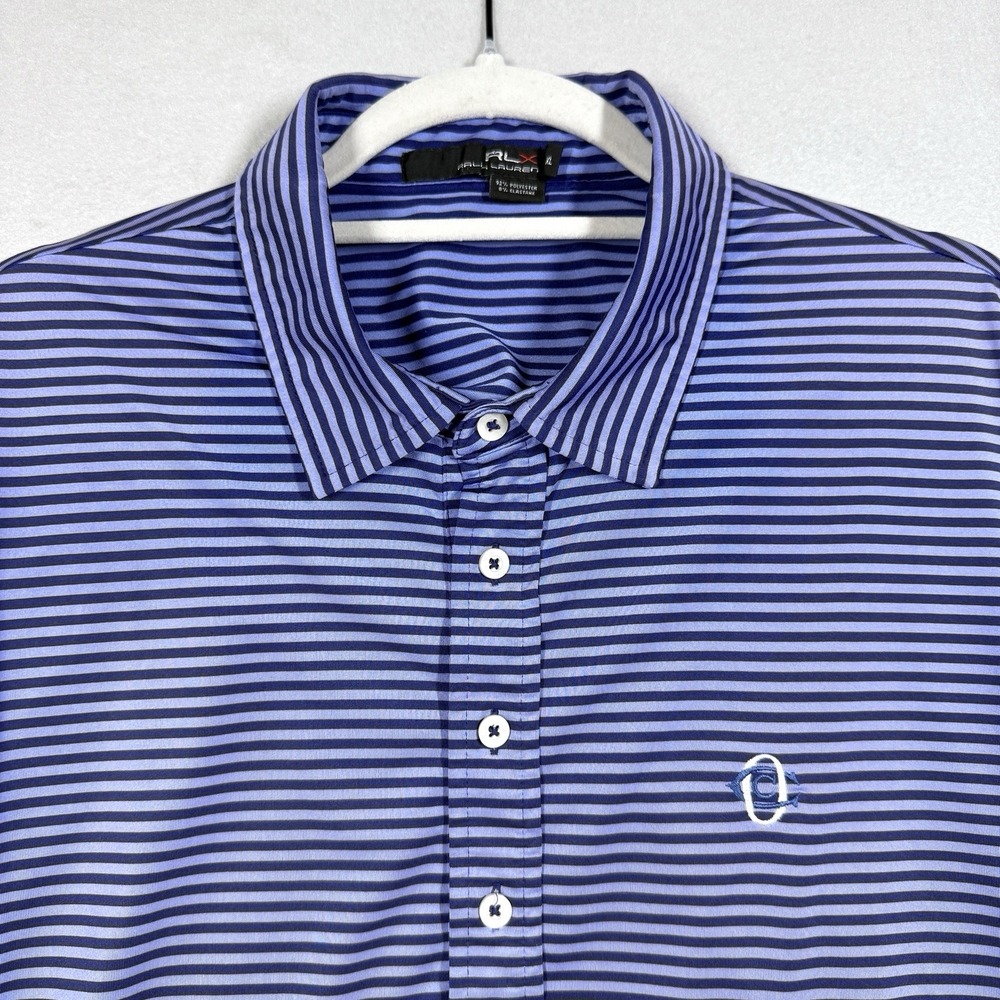 RLX Ralph Lauren Oakmont Country Club Polo Shirt Mens XL Performance Golf Stripe - Picture 3 of 13